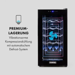 Shiraz 15 Slim Uno Weinkühlschrank 44l Touch-Bedienfeld 5-18°C -Haushaltsgerätegeschäft 10035025 de 0005 logo