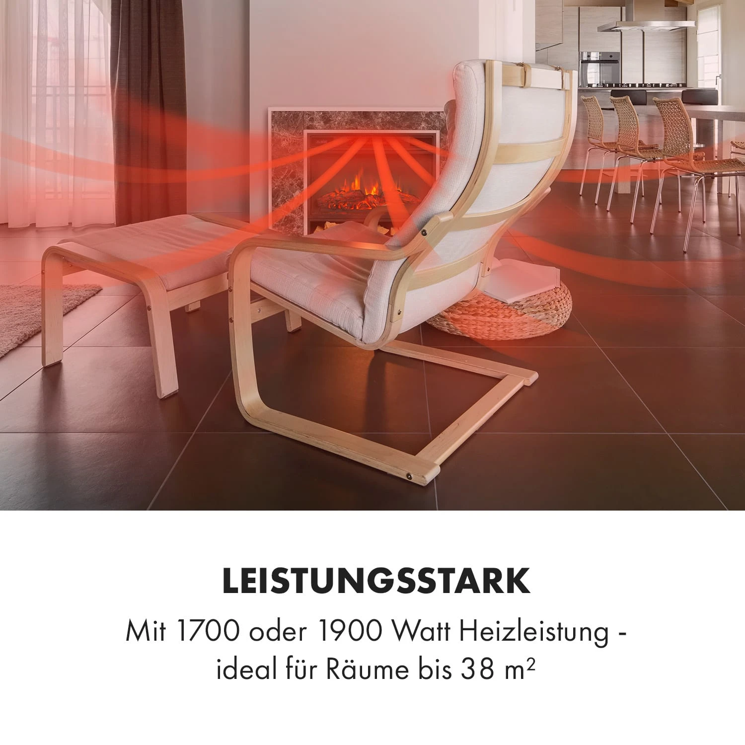 Vulsini Nightfall Elektrokamin 1900 W LED-Technik Fernbedienung 9 Vulsini Nightfall Elektrokamin 1900 W LED-Technik Fernbedienung – Bild 7