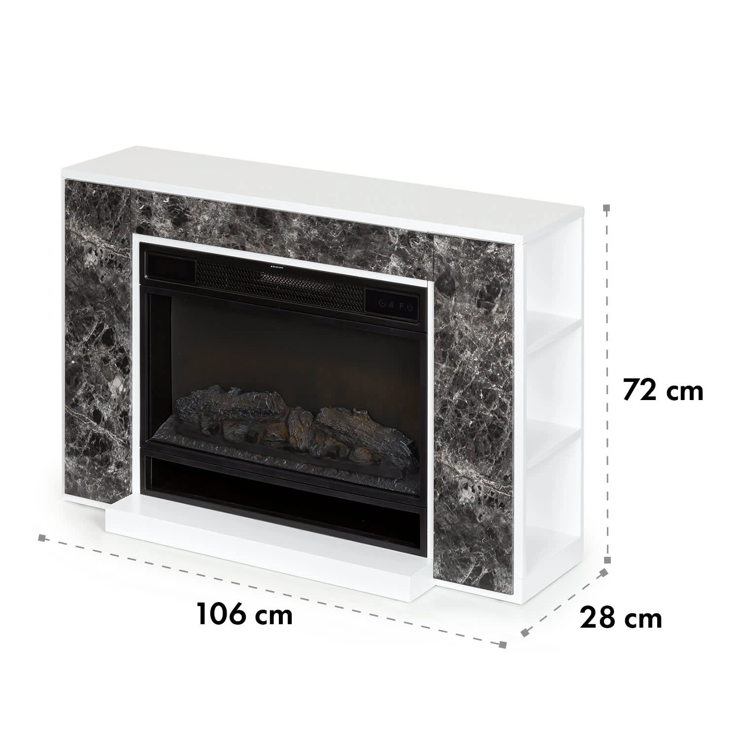 Vulsini Nightfall Elektrokamin 1900 W LED-Technik Fernbedienung 13 Vulsini Nightfall Elektrokamin 1900 W LED-Technik Fernbedienung – Bild 11