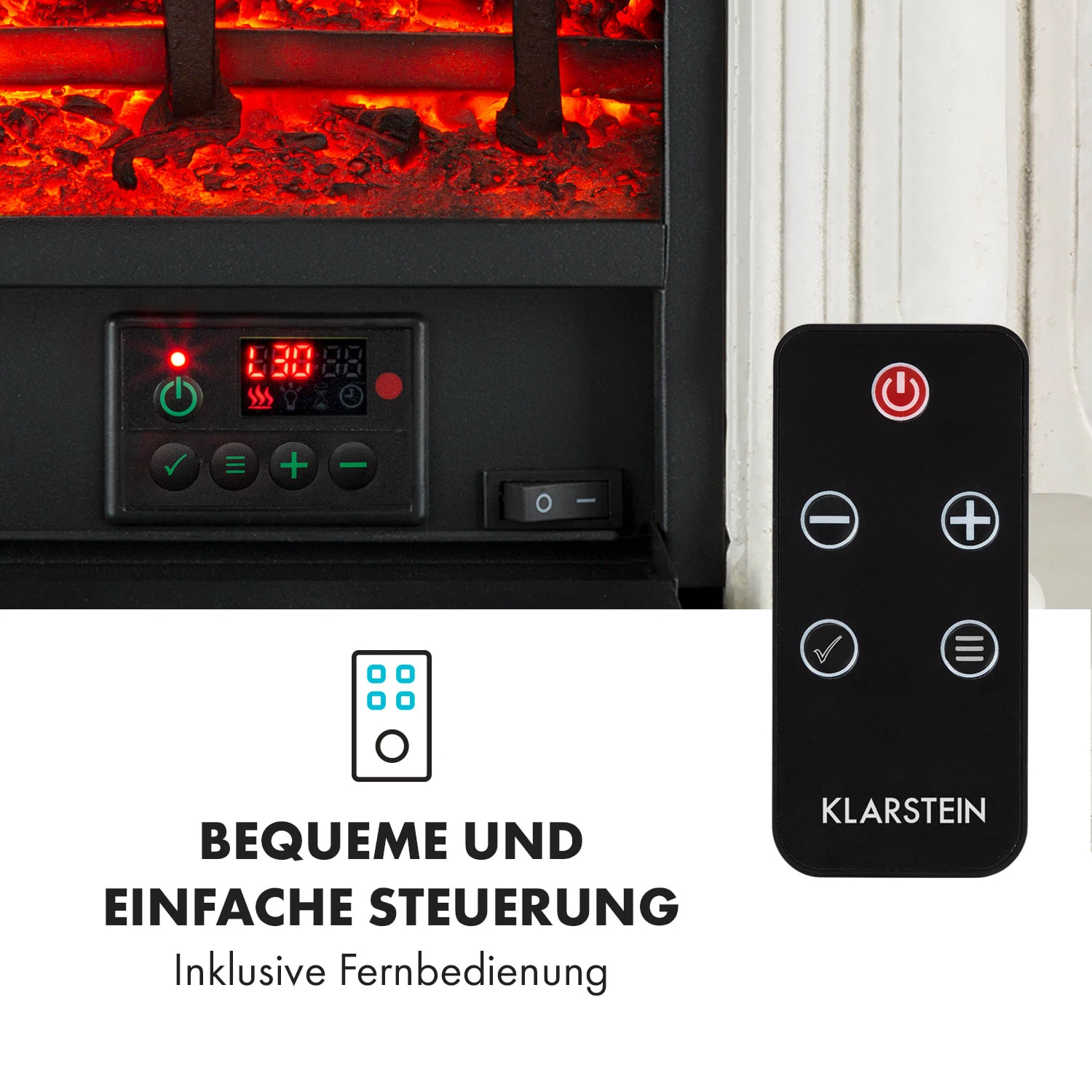 Etna Pozzolana Elektrokamin 1800W Wochentimer Fernbedienung 6 Etna Pozzolana Elektrokamin 1800W Wochentimer Fernbedienung – Bild 4