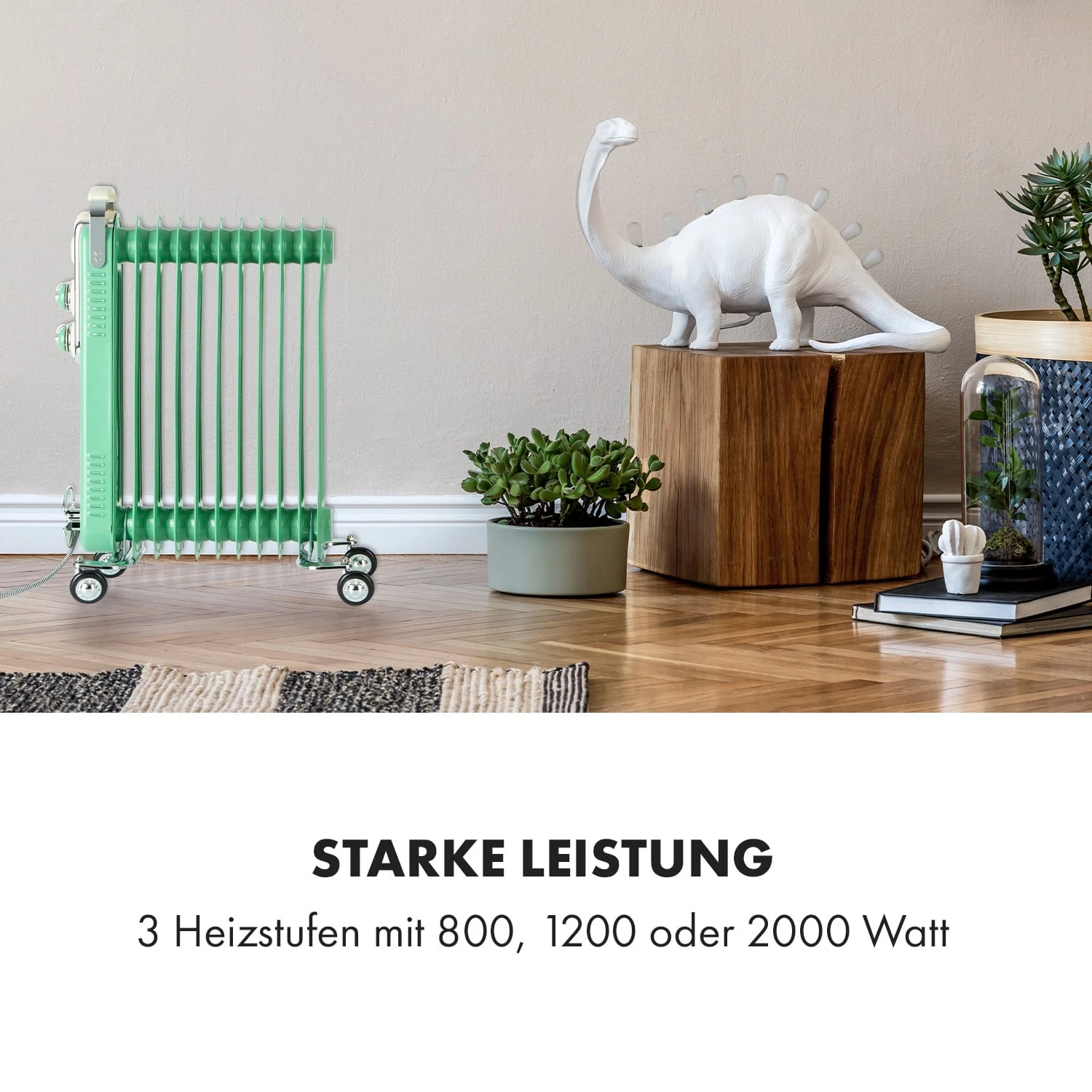 Thermaxx Retroheat Ölradiator 2500W Bodenrollen 4 Thermaxx Retroheat Ölradiator 2500W Bodenrollen – Bild 2