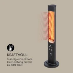 Heat Guru Plus Outdoor Heizstrahler 1200W 3 Heizstufen Fernbedienung -Haushaltsgerätegeschäft 10035095 de 0007 logo