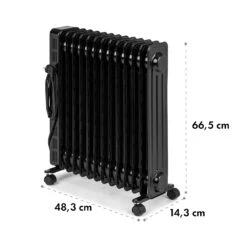 Thermaxx Heatstream Ölradiator 2500W 5-35 °C, 24h-Timer -Haushaltsgerätegeschäft 10035109 yy 0010 logo Klarstein Thermaxx Heatstream Oelradiator Schwarz