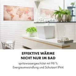 Wonderwall Air Art Smart Infrarotheizung 120x60cm 700W Wandinstallation App-Steuerung Weltkarte -Haushaltsgerätegeschäft 10035128 de 0006 logo