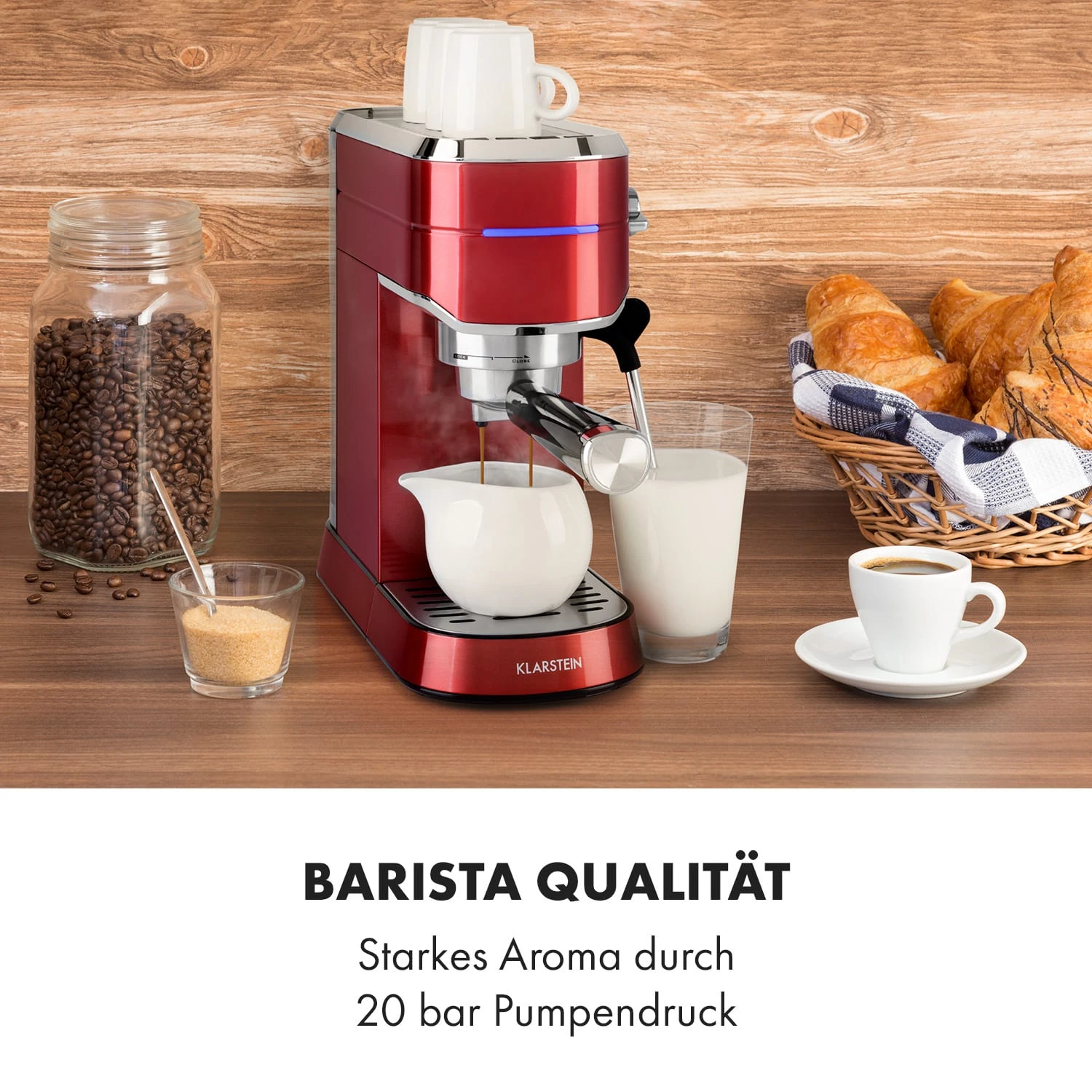 Futura Espressomaker 20 Bar 1450 Watt 20 Bar Wassertank: 1,25 Liter Rostfreier Edelstahl 4 Futura Espressomaker 20 Bar 1450 Watt 20 Bar Wassertank: 1,25 Liter Rostfreier Edelstahl – Bild 2