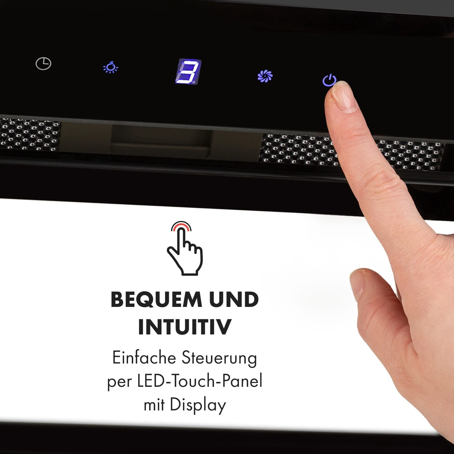 Hektor Brilliant Edition Lüfterbaustein 52 Cm 506 M³/h Touch Glas 6 Hektor Brilliant Edition Lüfterbaustein 52 Cm 506 M³/h Touch Glas – Bild 4