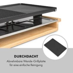 Tournedo Raclette 1200W Aluminiumguss 8 Personen Holz-Dekor -Haushaltsgerätegeschäft 10035219 de 0007 logo
