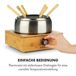 Bambus Fondue Edelstahl-Topf 800W -Haushaltsgerätegeschäft 10035221 de 0005 logo