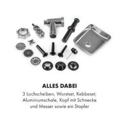 Kraftprotz Elektrischer Fleischwolf 700 W Kupfermotor Hack Wurst Kebbe Edelstahl -Haushaltsgerätegeschäft 10035233 de 0006 logo