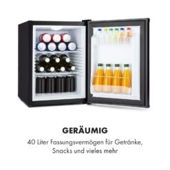 Klarstein Happy Hour Minibar 40L 5-15°C 23 DB LED-Licht -Haushaltsgerätegeschäft 10035247 de 0004 logo