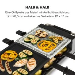 Bistecca Raclette 1200W Metall / Stein 8 Personen Kontroll-LED 13 Bistecca Raclette 1200W Metall / Stein 8 Personen Kontroll-LED -Haushaltsgerätegeschäft 10035293 de 0004 logo