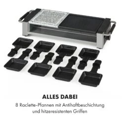 Bistecca Raclette 1200W Metall / Stein 8 Personen Kontroll-LED 15 Bistecca Raclette 1200W Metall / Stein 8 Personen Kontroll-LED -Haushaltsgerätegeschäft 10035293 de 0006 logo