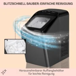 Partytime Eiswürfelmaschine Klareis 15kg/24h Edelstahl -Haushaltsgerätegeschäft 10035295 de 0005 usp