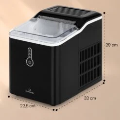 Chillout Eiswürfelmaschine Bulleteis 12kg/24h Wassertank: 1,5 L -Haushaltsgerätegeschäft 10035320 yy 0011 dimensions