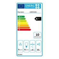Eleonora 60 Dunstabzugshaube 426 M³/h Touch-Panel Ambiente-Licht -Haushaltsgerätegeschäft 10035381 energy label