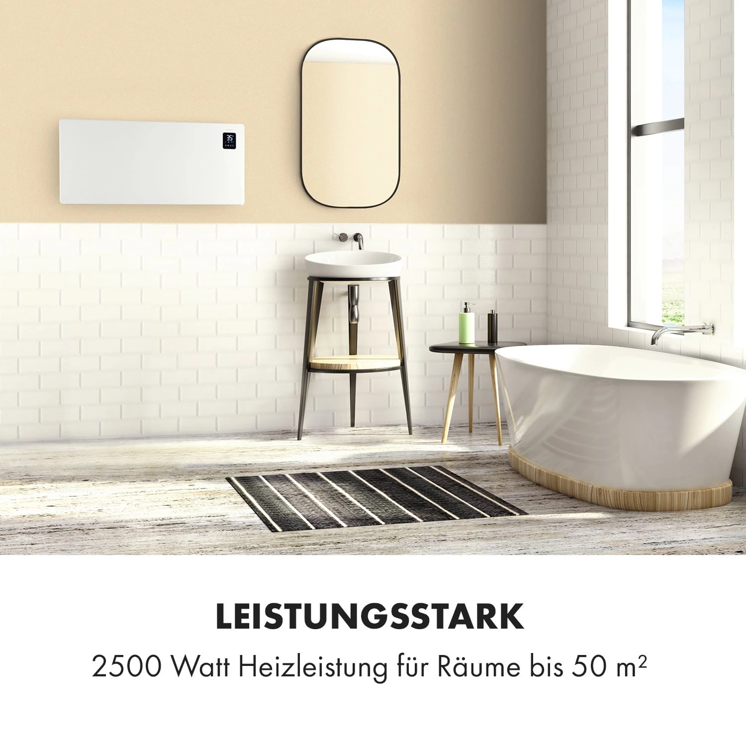Bansin Smart 2500 Konvektionsheizgerät 2500W App-Steuerung 5 Bansin Smart 2500 Konvektionsheizgerät 2500W App-Steuerung – Bild 3