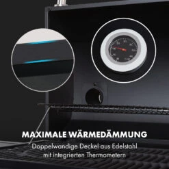 Kingsville Smoker Kombigrill Gas Kohle Smoker 13,5kW 3+1 Brenner -Haushaltsgerätegeschäft 10035409 de 0010 logo