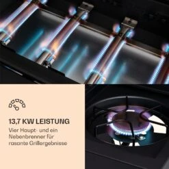Valdosta 4.1 Gasgrill 4 X 2,8 KW + 2,5 KW Brenner Edelstahl Mobil -Haushaltsgerätegeschäft 10035415 de 0004 logo