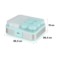 Gaia Greek Joghurt-Maker 1,26 L 6 Gläser Inkl. Sieb-Box -Haushaltsgerätegeschäft 10035435 yy 0008 logo Klarstein Gaia Greek Joghurtmaker mint