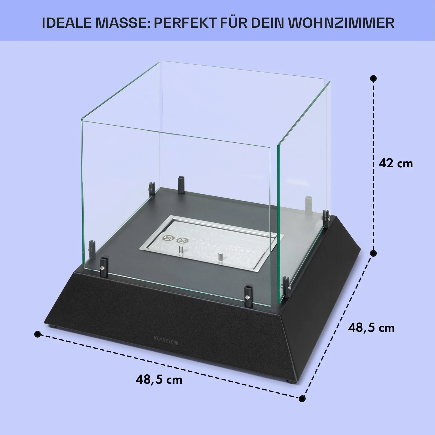 Phantasma Cubo Ethanol-Kamin Rauch- & Geruchlos Edelstahl-Brenner Sicherheitsglas 7 Phantasma Cubo Ethanol-Kamin Rauch- & Geruchlos Edelstahl-Brenner Sicherheitsglas – Bild 5