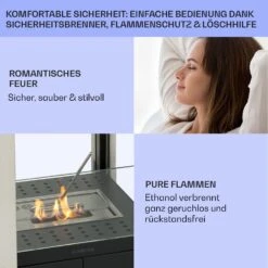 Phantasma Pinar Ethanol-Kamin Rauch- & Geruchlos Bio-Ethanol -Haushaltsgerätegeschäft 10035459 de 0006 usp