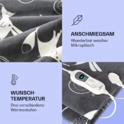 Dr. Watson XXL Heizdecke 3 Stufen Waschbar 200x180cm Coral Fleece -Haushaltsgerätegeschäft 10035503 de 0003 logo