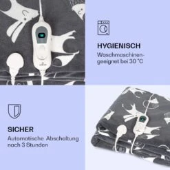 Dr. Watson XXL Heizdecke 3 Stufen Waschbar 200x180cm Coral Fleece -Haushaltsgerätegeschäft 10035503 de 0004 logo