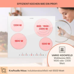 Virtuosa 4 Einbaukochfeld 4 Zonen 6500W Glaskeramik 13 Virtuosa 4 Einbaukochfeld 4 Zonen 6500W Glaskeramik -Haushaltsgerätegeschäft 10035552 de 0003 usp