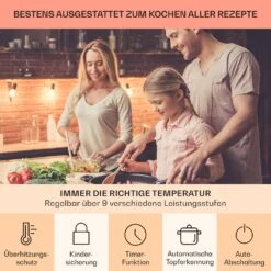 Virtuosa 4 Einbaukochfeld 4 Zonen 6500W Glaskeramik 15 Virtuosa 4 Einbaukochfeld 4 Zonen 6500W Glaskeramik -Haushaltsgerätegeschäft 10035552 de 0005 usp