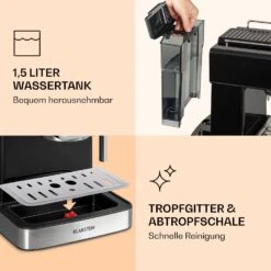 Gusto Classico Espressomaker 1350 Watt 20 Bar Druck 1,5 Liter -Haushaltsgerätegeschäft 10035564 de 0007 logo