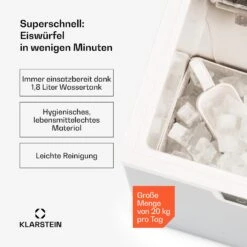 Icefestival Cube Eiswürfelbereiter 400W 1,9l 20kg/24h -Haushaltsgerätegeschäft 10035579 de 0002 usp