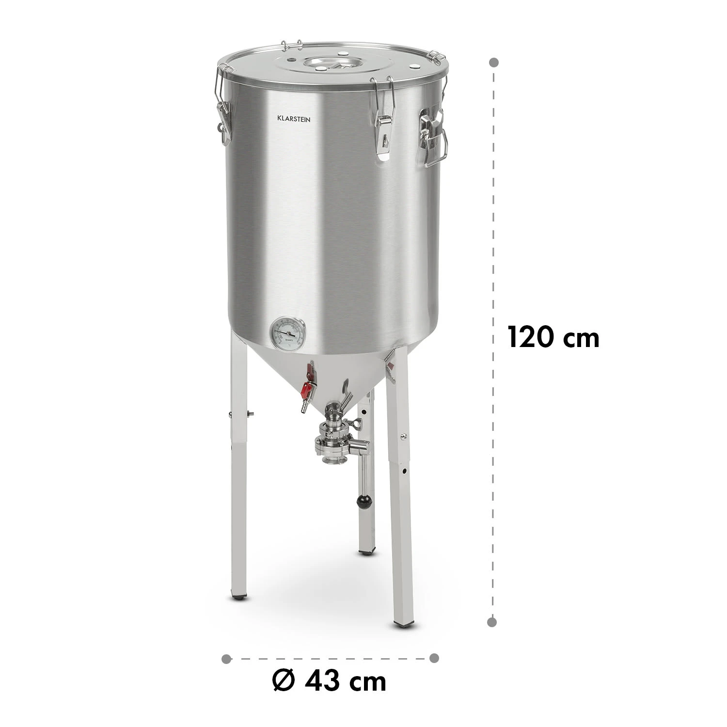 Gärkeller Pro XL Fermentierkessel 60 Liter Ablassventil 304-Edelstahl 11 Gärkeller Pro XL Fermentierkessel 60 Liter Ablassventil 304-Edelstahl – Bild 9