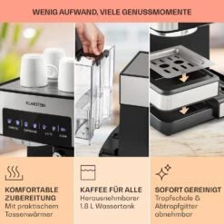 Arabica Comfort Espressomaschine 1350W 20 Bar 1,8l Touch-Bedienfeld -Haushaltsgerätegeschäft 10035655 de 0006 usp