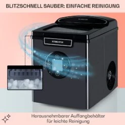 Icemeister 2G Eiswürfelmaschine 12kg/24h LC-Display Edelstahl -Haushaltsgerätegeschäft 10035712 de 0005 usp