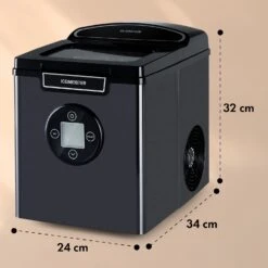 Icemeister 2G Eiswürfelmaschine 12kg/24h LC-Display Edelstahl -Haushaltsgerätegeschäft 10035712 yy 0011 dimensions