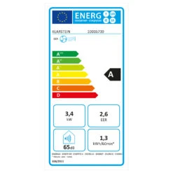 Kraftwerk Smart 12K Klimaanlage 3-in-1 12000 BTU App -Haushaltsgerätegeschäft 10035739 energy label