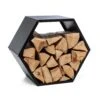 Hexawood Black Holzspeicher Hexagon-Form 50,2x58x32cm -Haushaltsgerätegeschäft 10035764 yy 0001 titel
