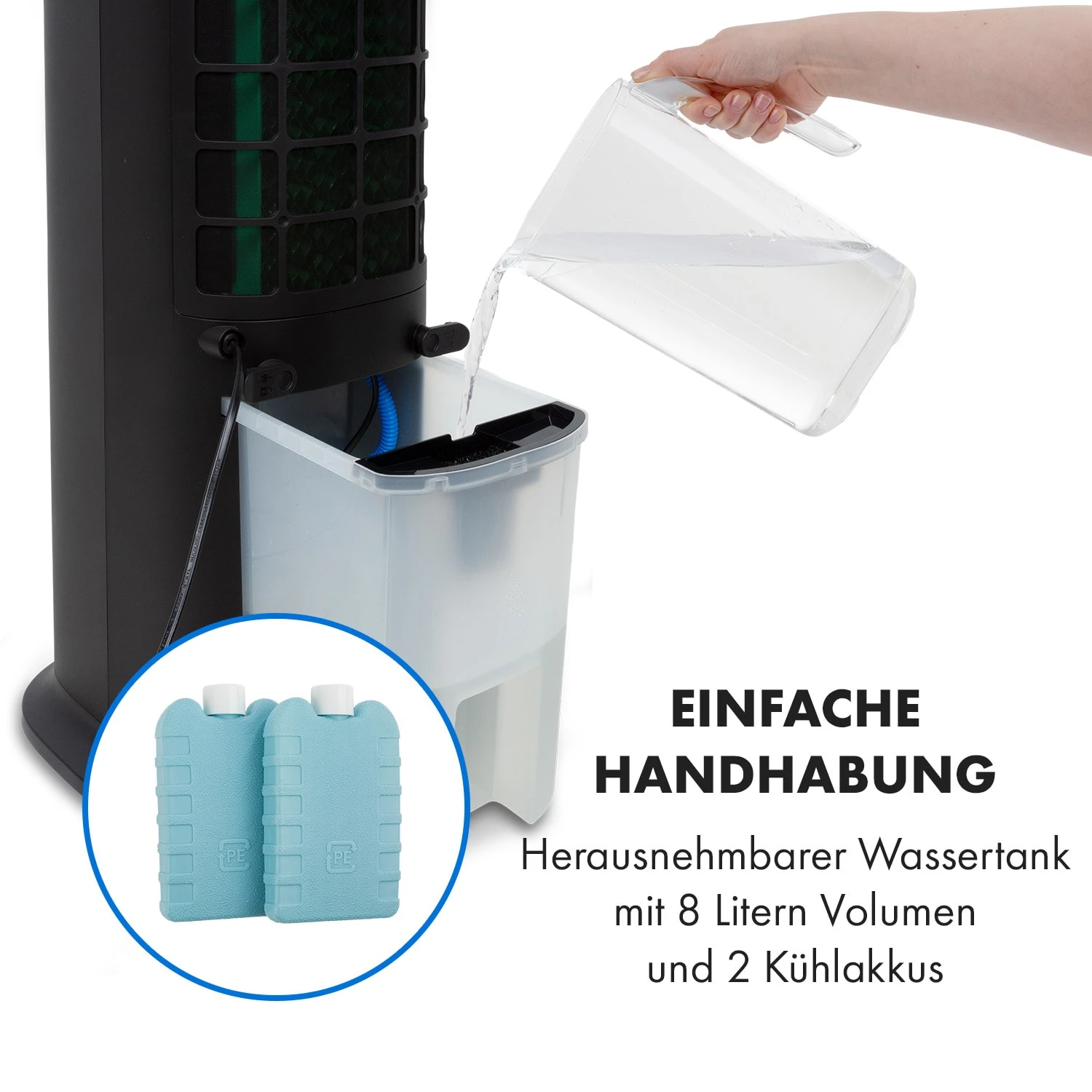 Skytower Grand Smart Luftkühler 80W 480 M³/h 8 Liter Mobil 7 Skytower Grand Smart Luftkühler 80W 480 M³/h 8 Liter Mobil – Bild 5