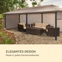 Grandezza Cortina Gartenpavillon 3x6m 4 Seitenteile -Haushaltsgerätegeschäft 10035868 de 0006 logo