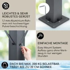 Pantheon Solid Sky Expand Pavillon Seitenwände 3x3-5,6 M Aluminium 11 Pantheon Solid Sky Expand Pavillon Seitenwände 3x3-5,6 M Aluminium -Haushaltsgerätegeschäft 10035869 de 0003 usp