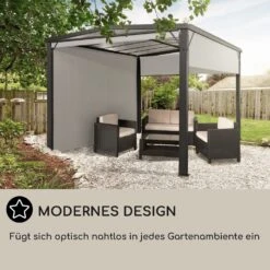Pantheon Cortina Solid Sky Pergola Vordach 3x3m Polycarbonat -Haushaltsgerätegeschäft 10035872 de 0006 usp