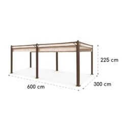 Pantheon Cortina Rust Pavillon Mit Dach 3x6 M 4 Seitenteile -Haushaltsgerätegeschäft 10035897 yy 0009 logo