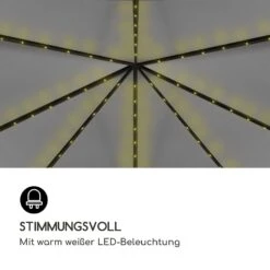 Pantheon Solid Sky Ambient Solar Pavillon Mit Grauem Dach 3x3m Polycarbonat Aluminium 13 Pantheon Solid Sky Ambient Solar Pavillon Mit Grauem Dach 3x3m Polycarbonat Aluminium -Haushaltsgerätegeschäft 10035899 de 0003 logo