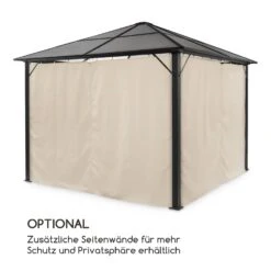 Pantheon Solid Sky Ambient Solar Pavillon Mit Grauem Dach 3x3m Polycarbonat Aluminium 14 Pantheon Solid Sky Ambient Solar Pavillon Mit Grauem Dach 3x3m Polycarbonat Aluminium -Haushaltsgerätegeschäft 10035899 de 0004 logo