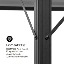 Pantheon Solid Sky Ambient Solar Pavillon Mit Grauem Dach 3x3m Polycarbonat Aluminium 18 Pantheon Solid Sky Ambient Solar Pavillon Mit Grauem Dach 3x3m Polycarbonat Aluminium -Haushaltsgerätegeschäft 10035899 de 0008 logo
