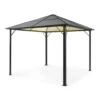 Pantheon Solid Sky Ambient Solar Pavillon Mit Grauem Dach 3x3m Polycarbonat Aluminium -Haushaltsgerätegeschäft 10035899 yy 0001 titel