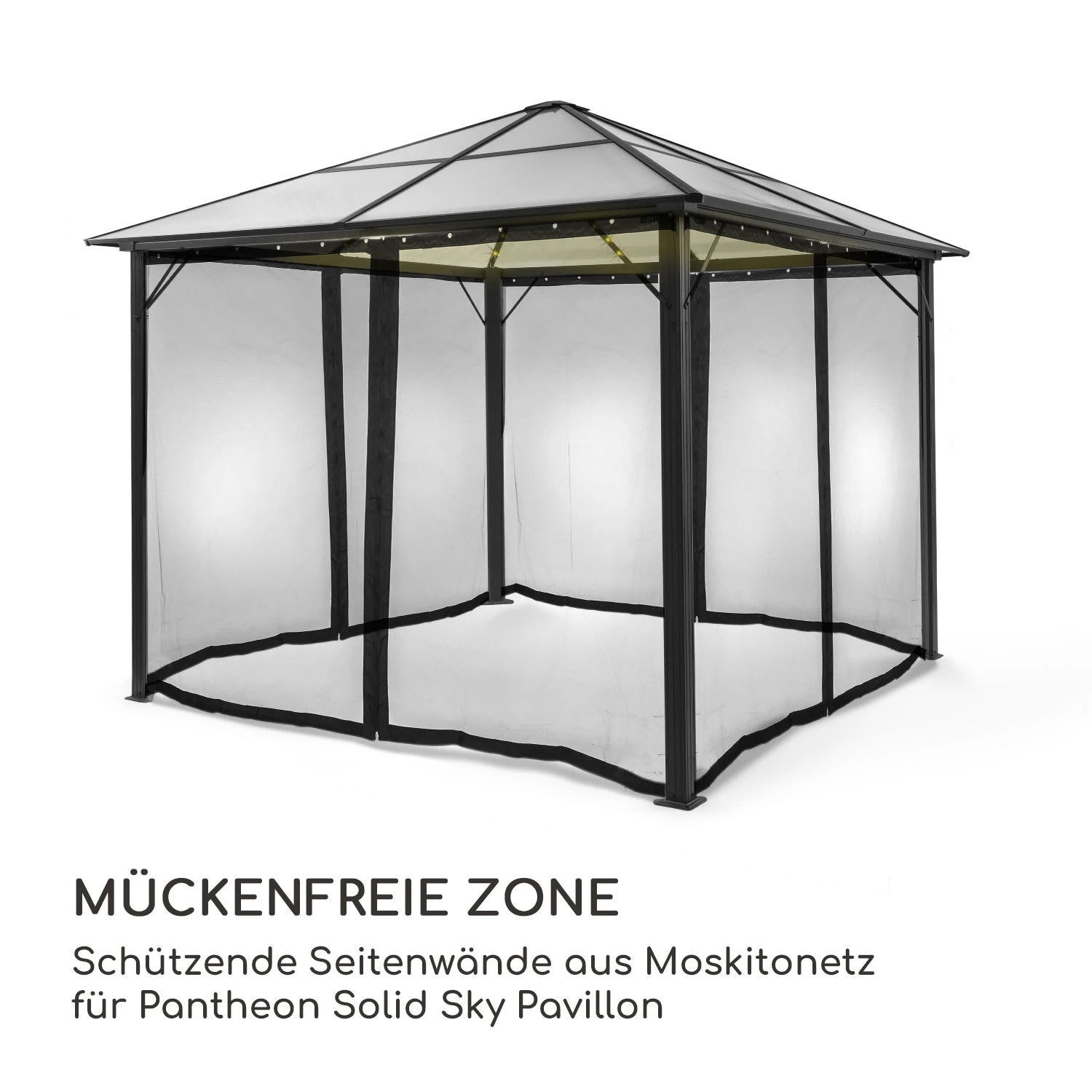 Pantheon Solid Sky Ambient Solar Seitenwände 3x3 M Moskito 5 Pantheon Solid Sky Ambient Solar Seitenwände 3x3 M Moskito – Bild 3