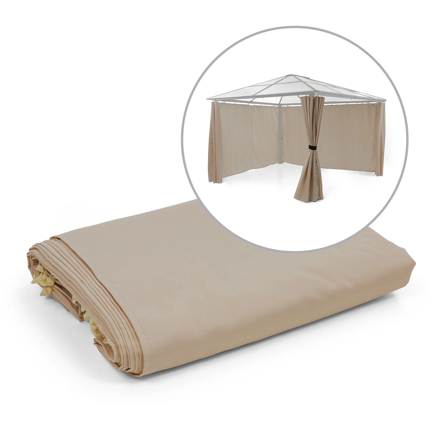 Pantheon Solid Sky Pavillon-Seitenwände 3x4 4 Stück 140g/m² 3 Pantheon Solid Sky Pavillon-Seitenwände 3x4 4 Stück 140g/m²