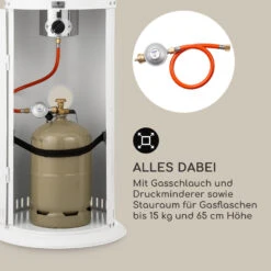 Heatwave Gasheizstrahler 10 KW (728 G/h) Bodenrollen Schutzcover Piezozündung -Haushaltsgerätegeschäft 10035959 de 0005 logo