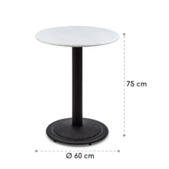 Patras Pearl Bistro-Tisch Jugendstil Marmor Ø 60 Cm H 75 Cm Gusseisern -Haushaltsgerätegeschäft 10035977 yy 0008 logo